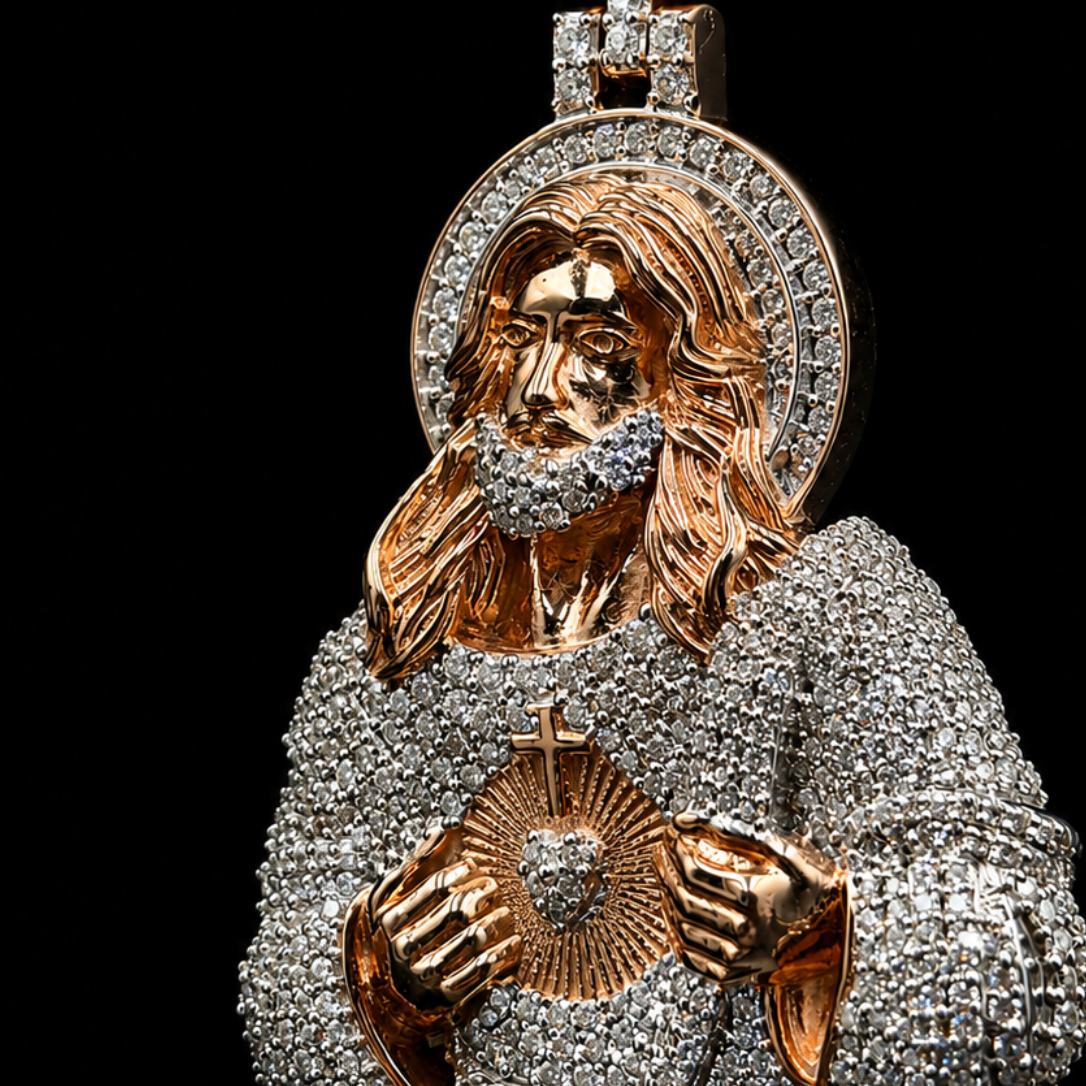 "THE HEART OF CHRIST" (Moissanite)