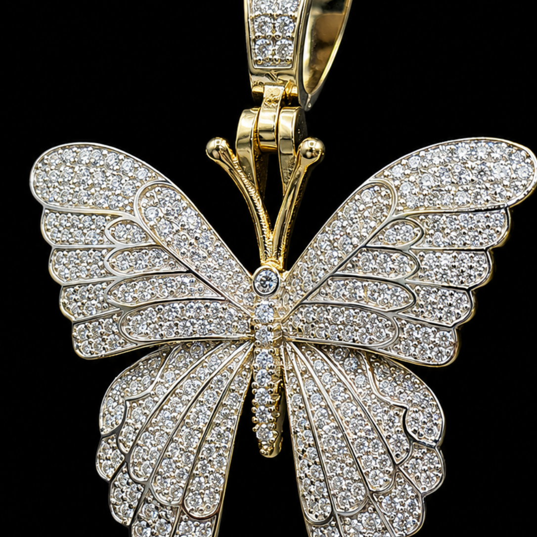 ICED BUTTERFLY (Moissanite)