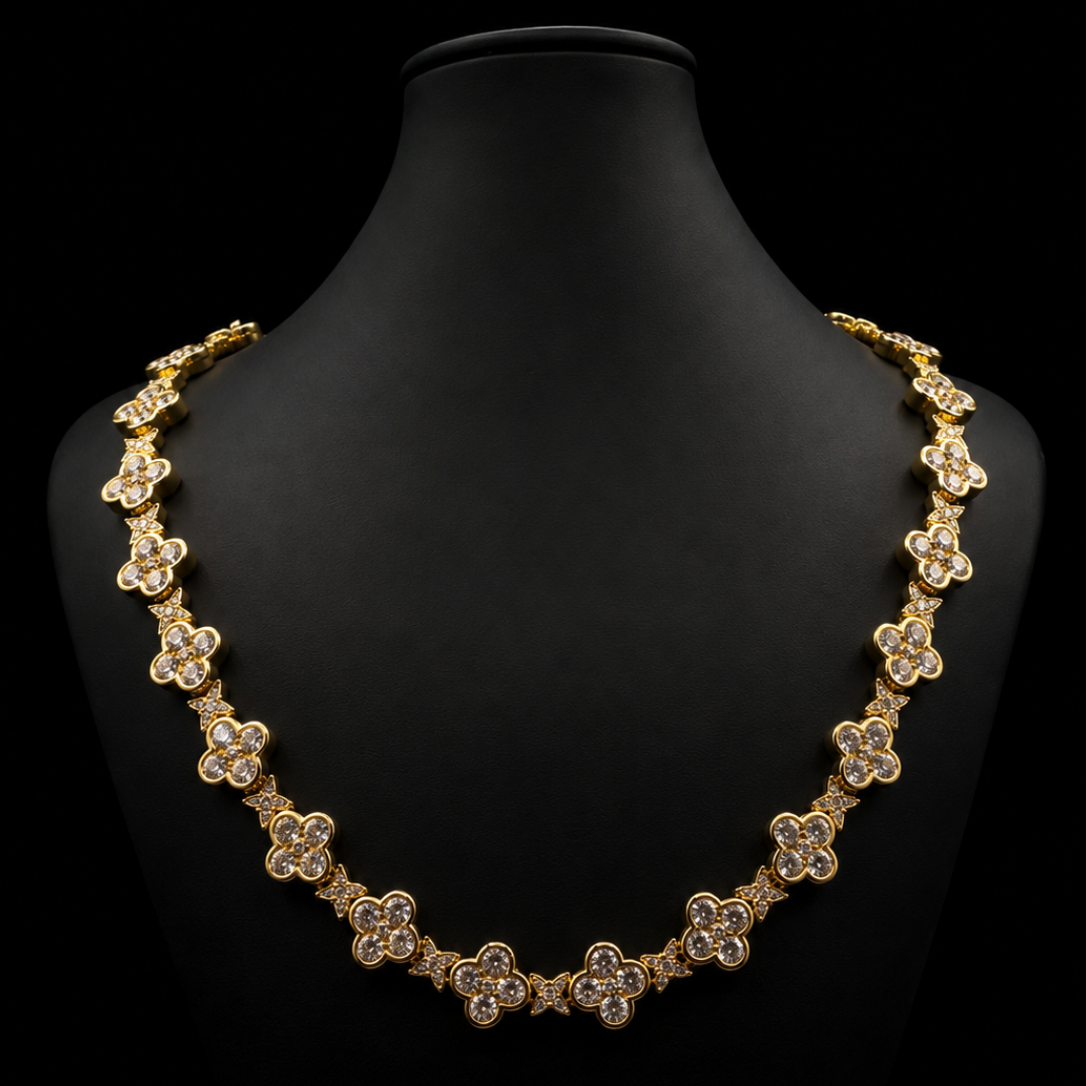 STARLINK CLOVER CHAIN (Moissanite)