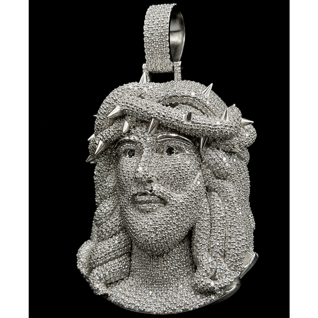 CROWN OF THORNS JESUS PIECE (Moissanite)