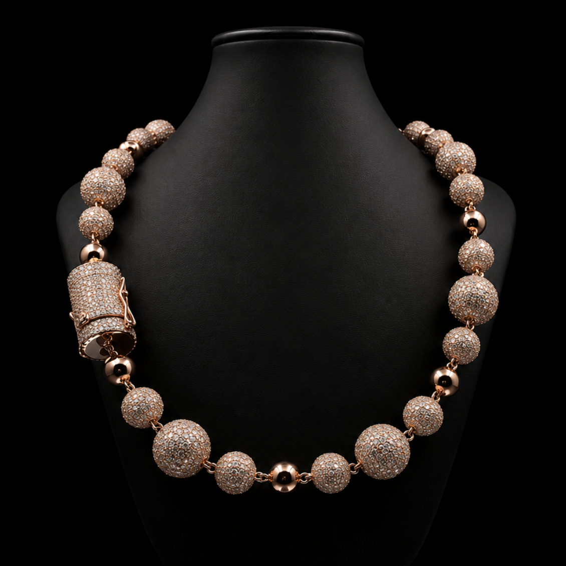 DISCO BALL SET CHAIN (MOISSANITE)