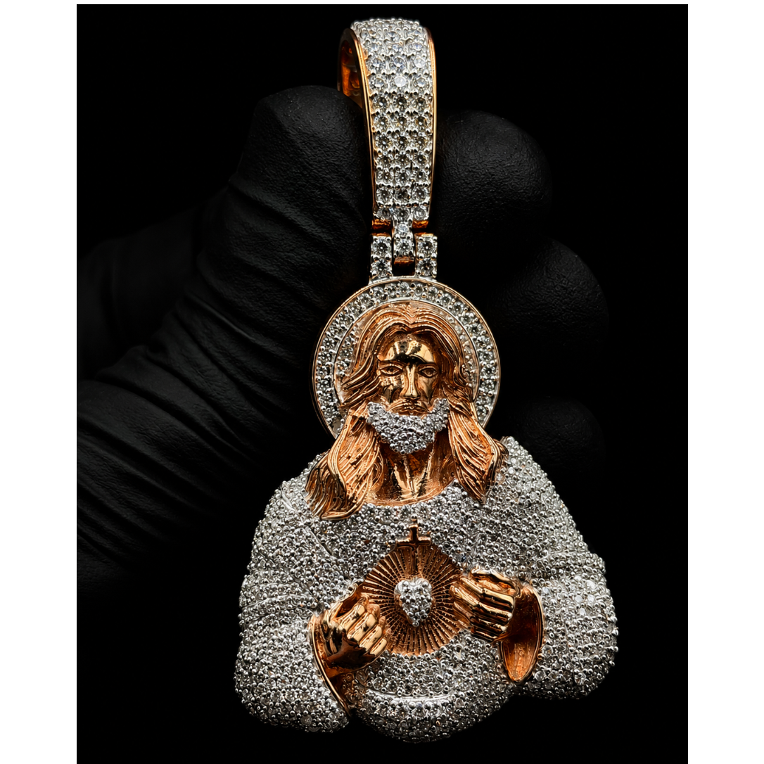 "THE HEART OF CHRIST" (Moissanite)