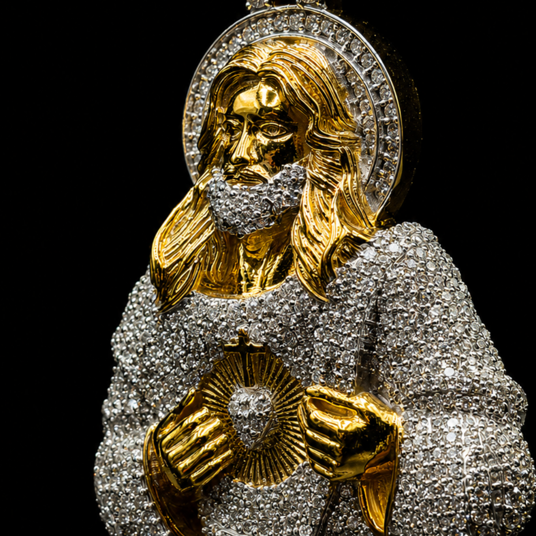 "THE HEART OF CHRIST" (Moissanite)
