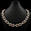 FRUITY PEBBLE FLOWER LINK (MOISSANITE)