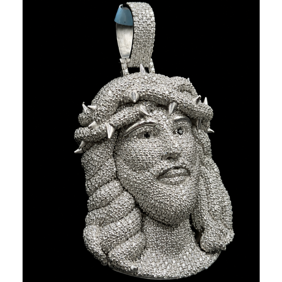 CROWN OF THORNS JESUS PIECE (Moissanite)