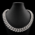 INVERSE SET CUBAN LINK 18MM (Moissanite)